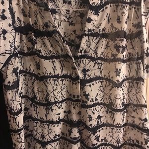 Navy blue and white shirt